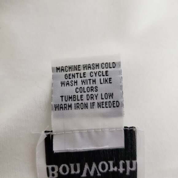 BonWorth Womens Top Size XS 3/4 Sleeve Ivory Knit Round Neck Satin Detail - Picture 9 of 11